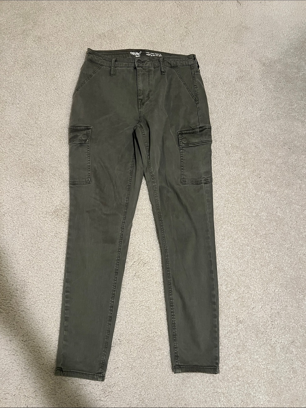 Mossimo Olive Cargo Pants with Utility Pockets